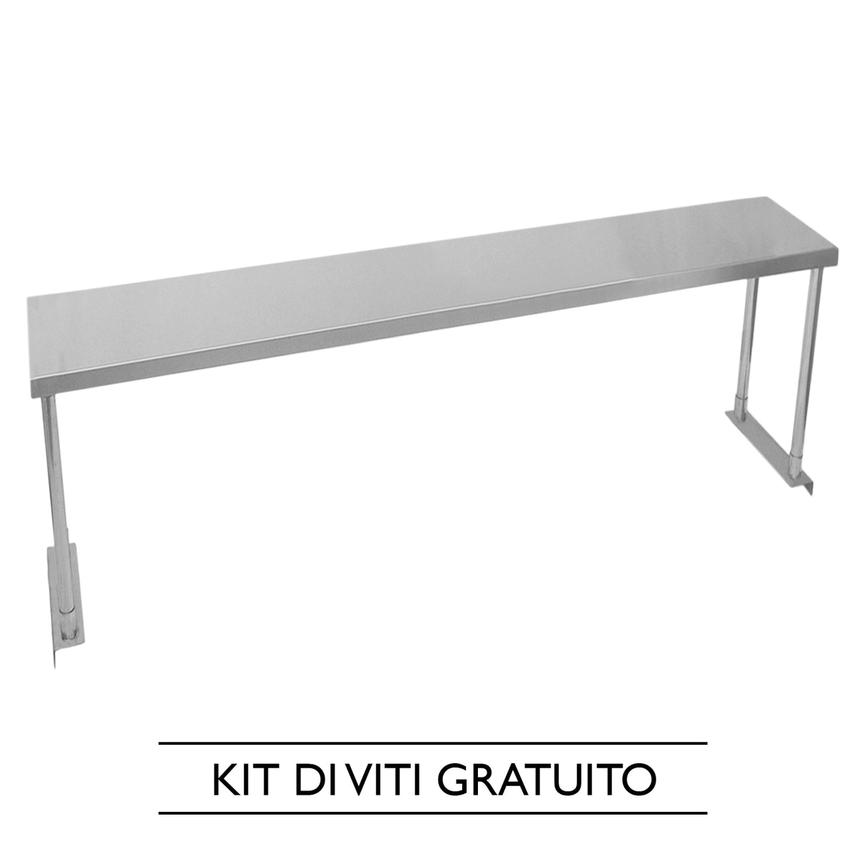 Kukoo Gastronomie Edelstahl Regal 180cm