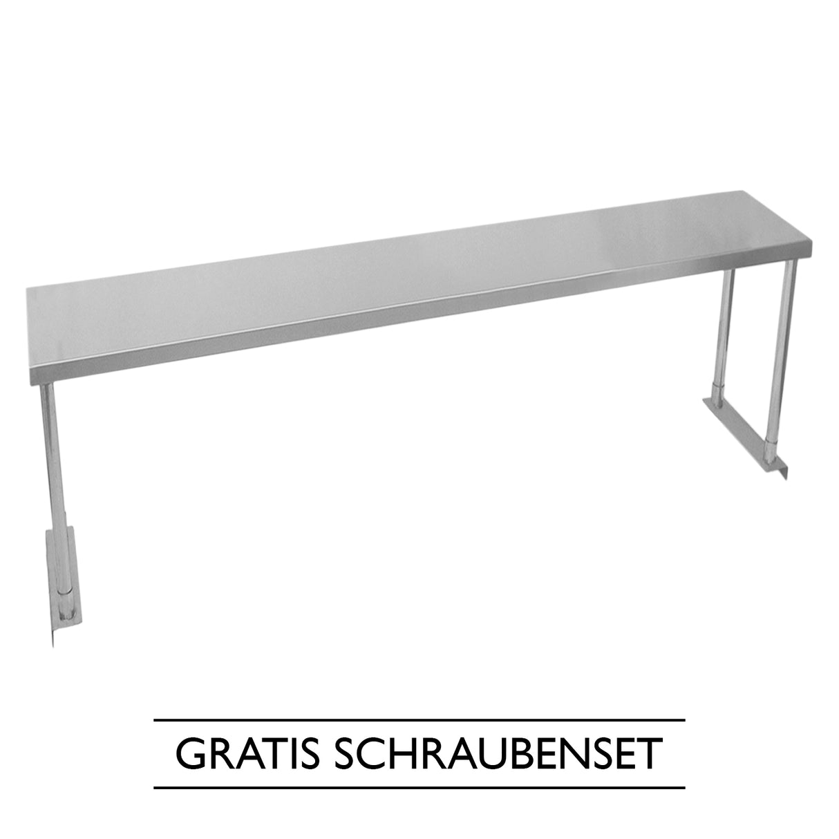 Kukoo Gastronomie Edelstahl Regal 180cm