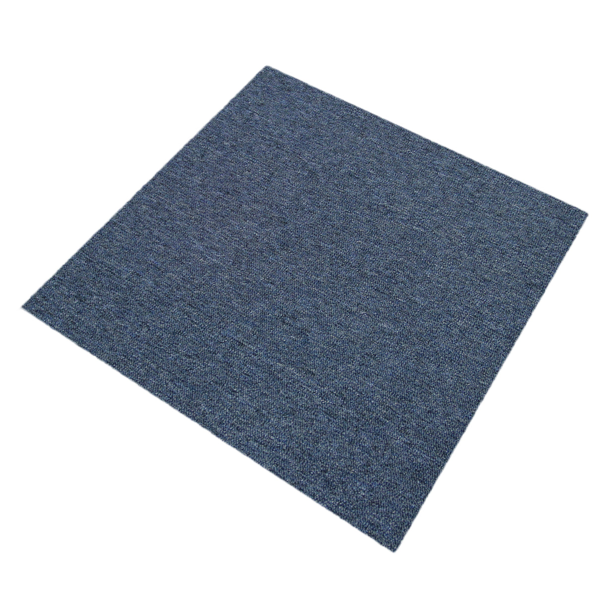 Teppichfliese in Sturmblau, quadratisch, aus strapazierfähigem Material, mit feiner Textur und eleganter, moderner Optik, ideal für jeden Raum