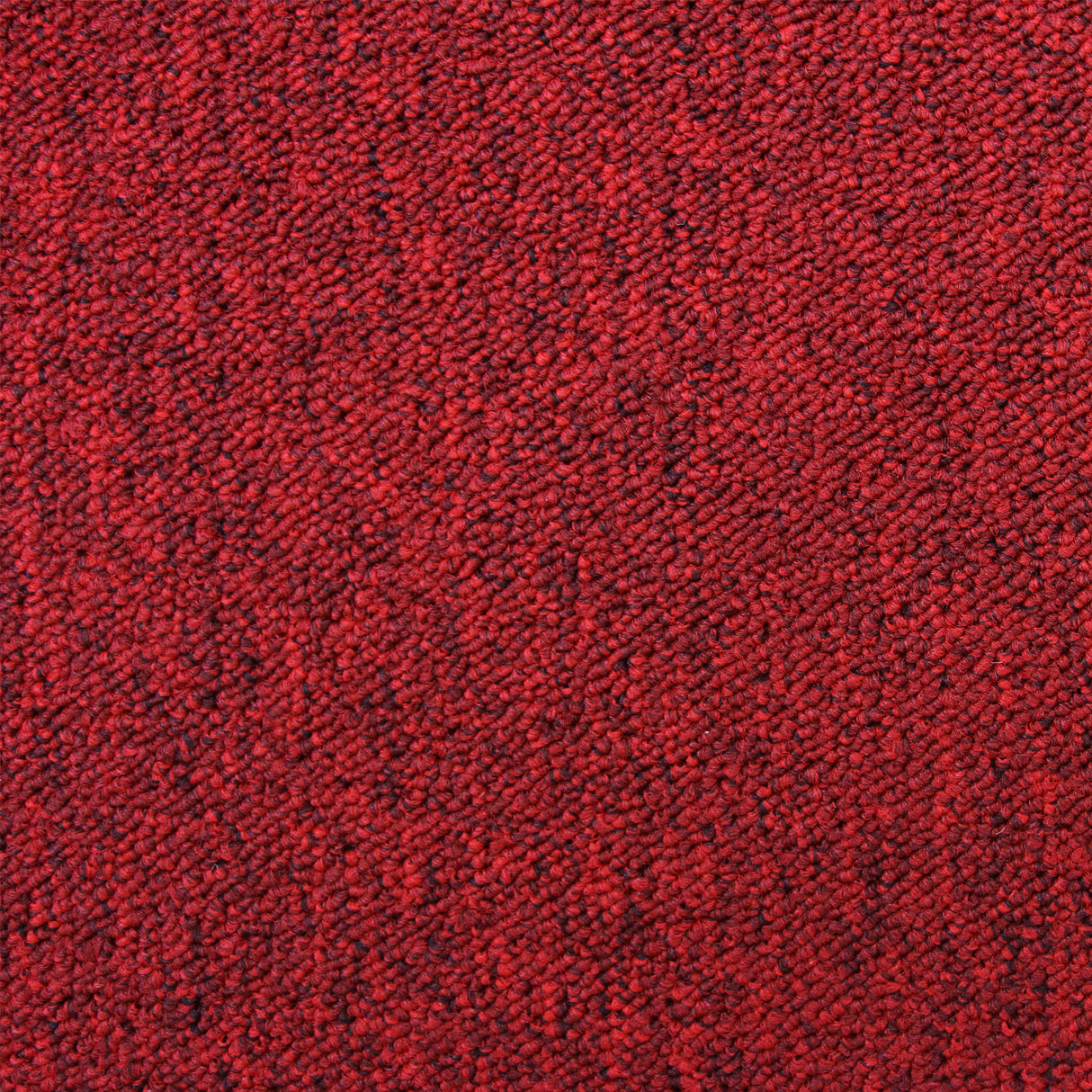 Scharlachrote Teppichfliesen mit strukturierter, weicher Oberfläche, ideal für die Gestaltung von Wohnräumen oder Büros, 40 Stück für 10m²