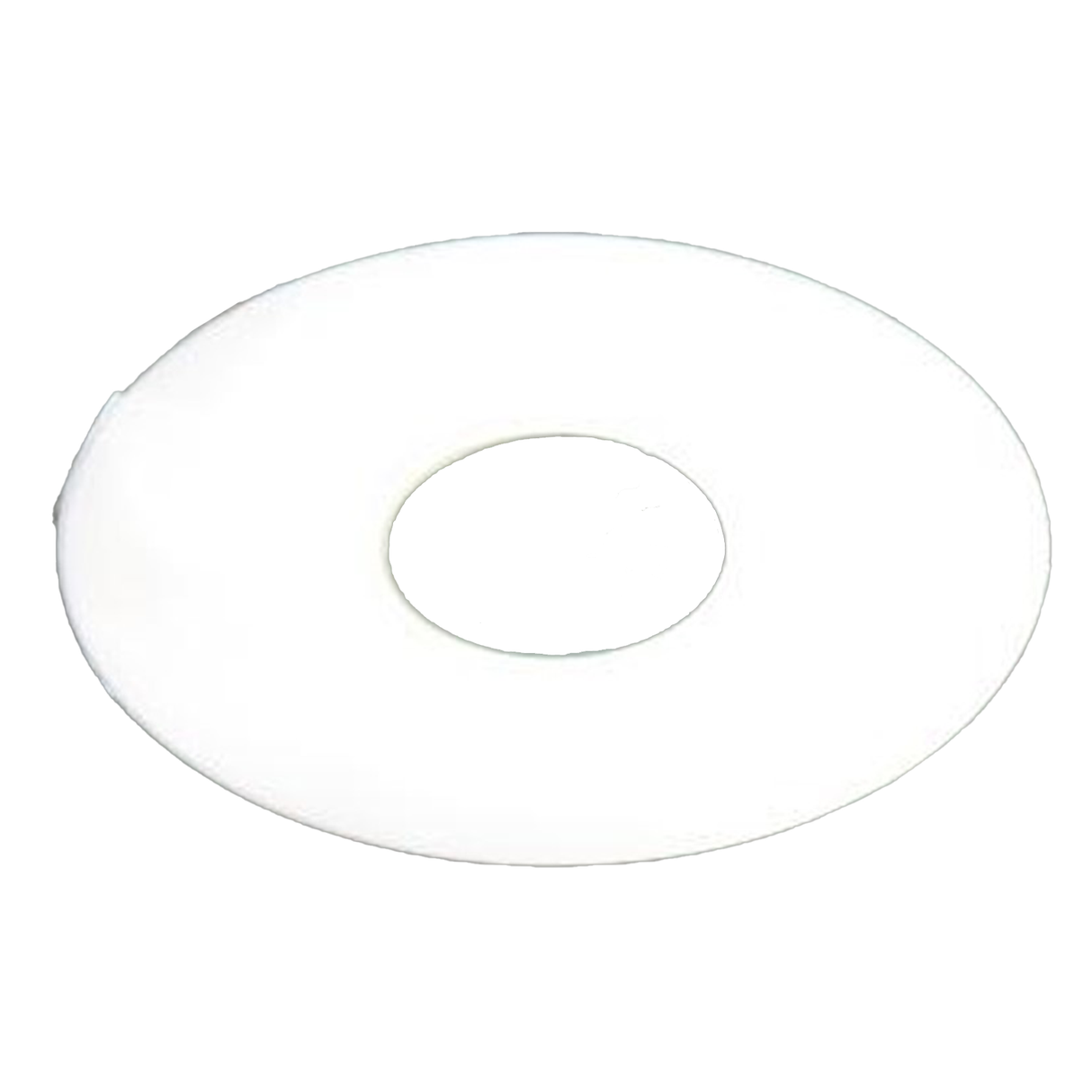 Runder, weißer Vinylschneider mit einem Durchmesser von 360 mm, glatte Oberfläche und mittigem Loch für präzises Schneiden von Materialien