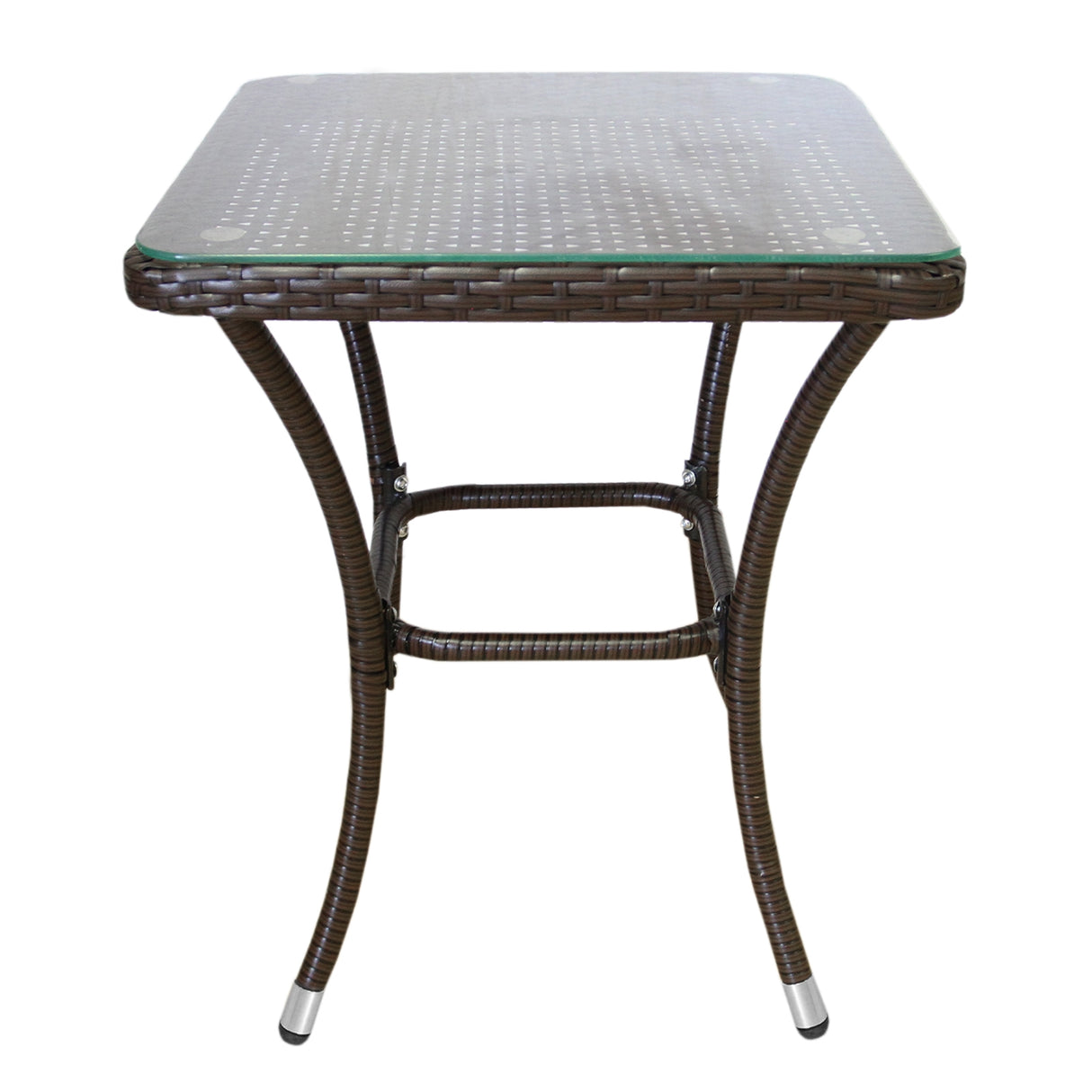 Jardí Rattan Bistro Set Braun