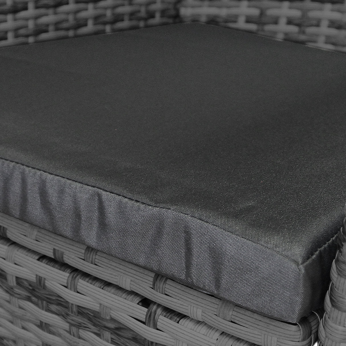 Jardí Rattan Bistro Set Grau