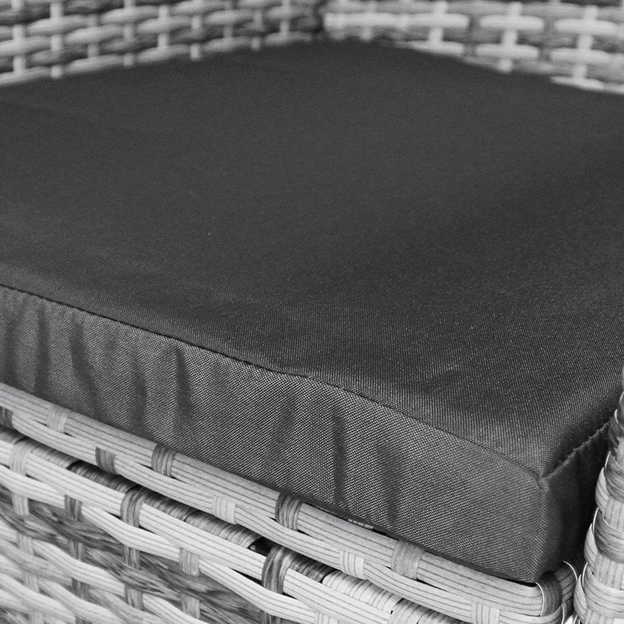 Jardí Rattan Bistro Set Hellgrau