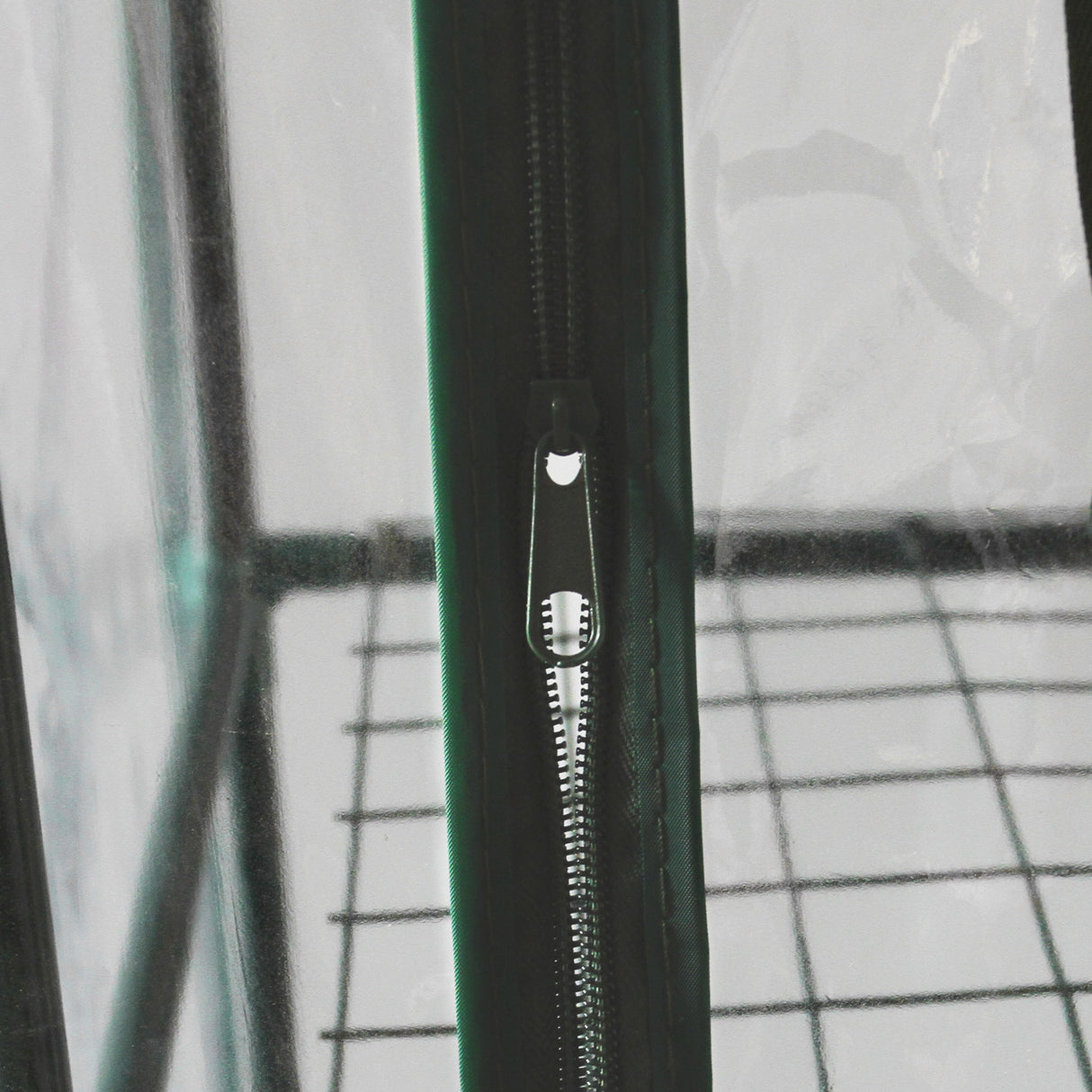 Mini-Gewächshaus / Foliengewächshaus mit 4 Regale und Kunststoffabdeckung