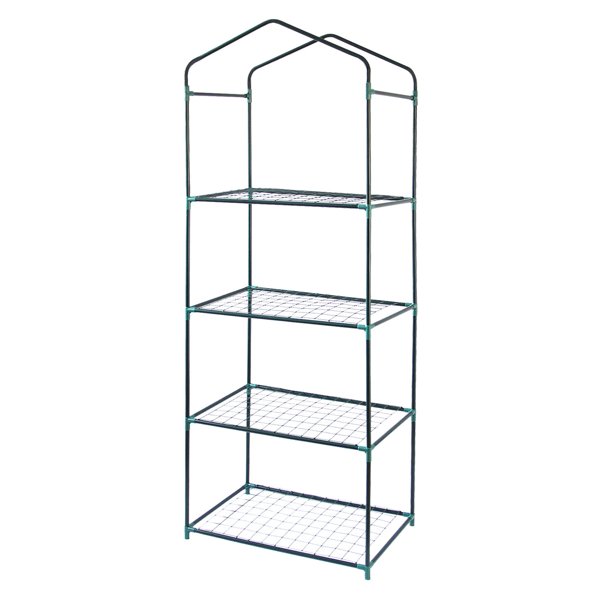 Mini-Gewächshaus / Foliengewächshaus mit 4 Regale und Kunststoffabdeckung