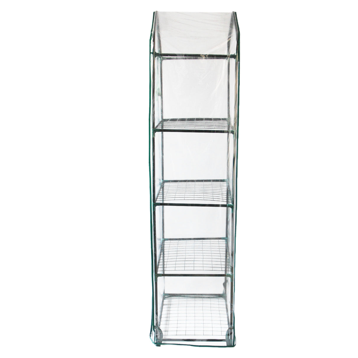 Mini-Gewächshaus / Foliengewächshaus mit 4 Regale und Kunststoffabdeckung