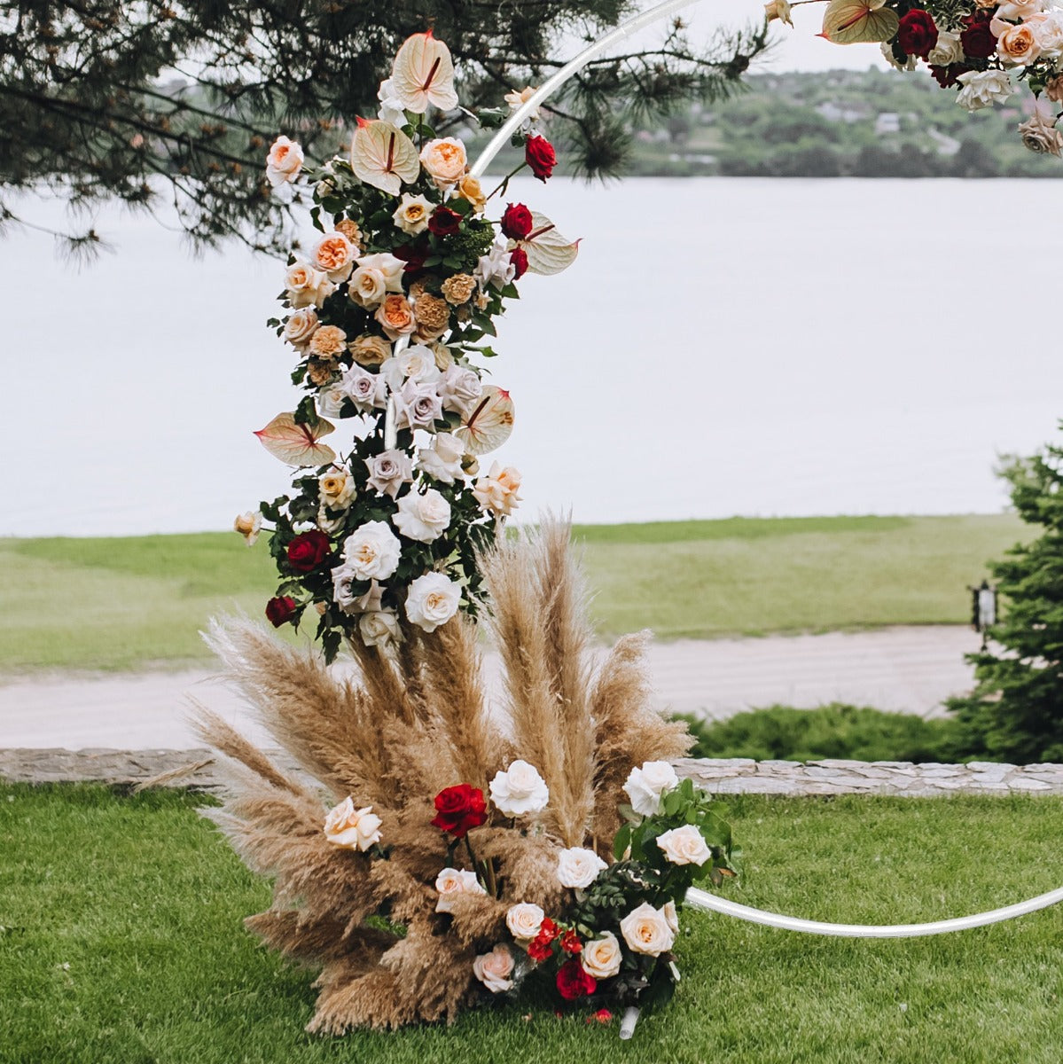 Hochzeit Ballonbogen Weiß 200cm