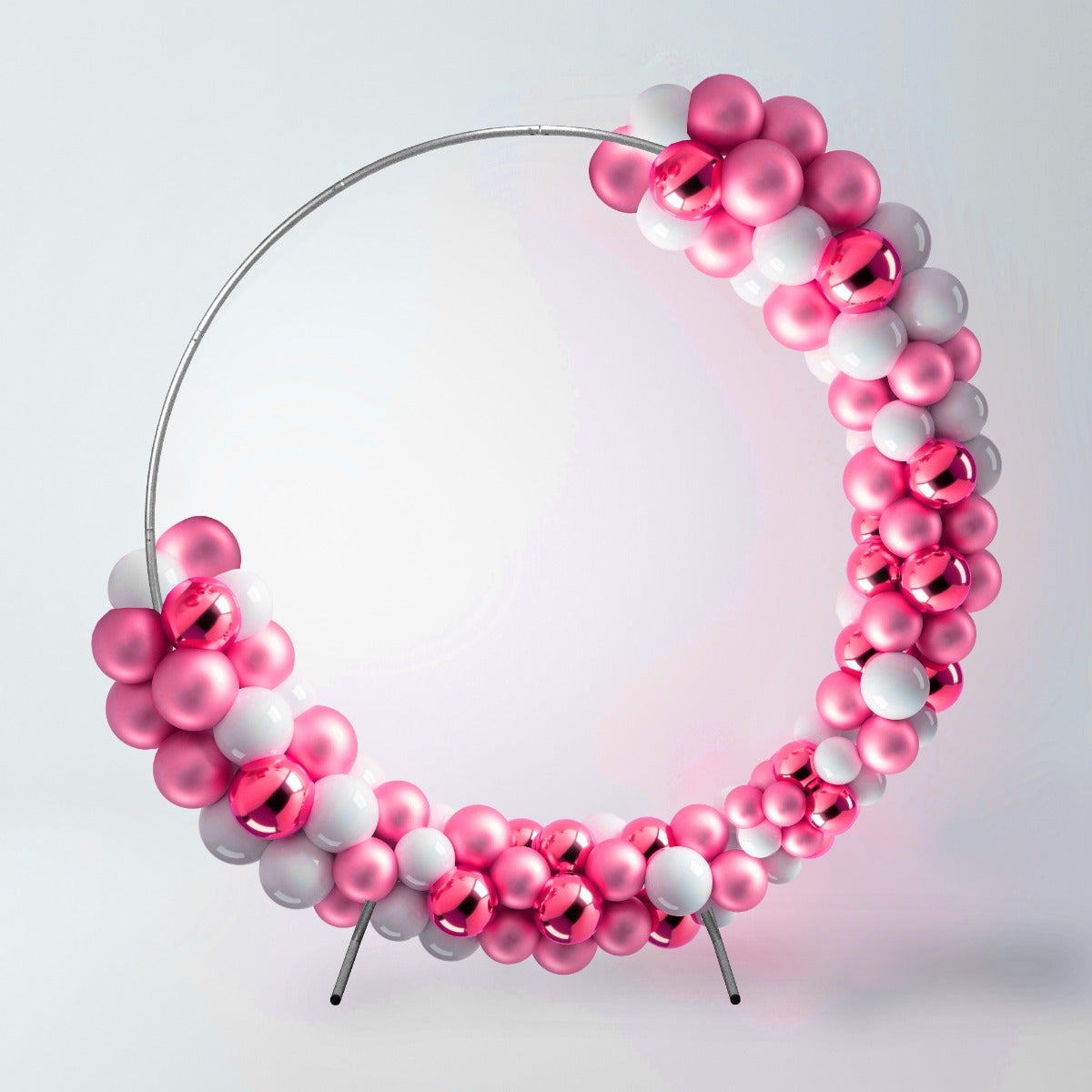 Hochzeit Ballonbogen Silber 200cm