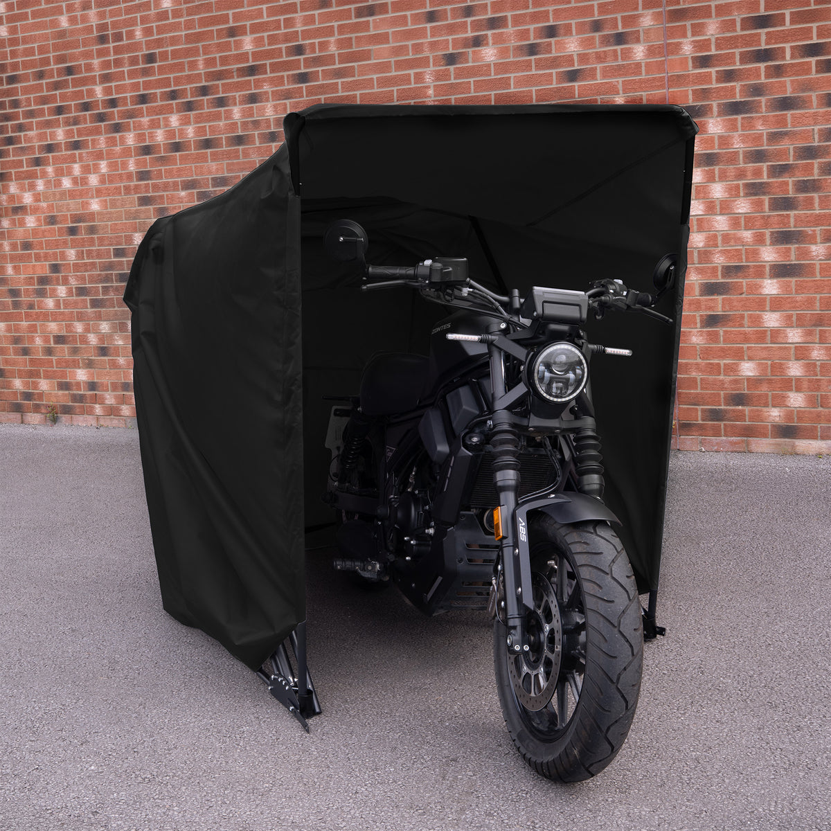 Motorrad-Schutzzelt L - Schwarz