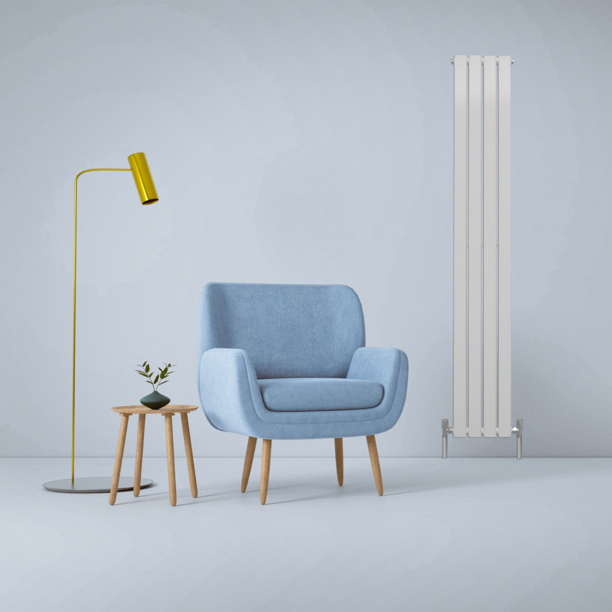 Paneelheizkörper Glänzendes Weiß 1800mm x 280mm