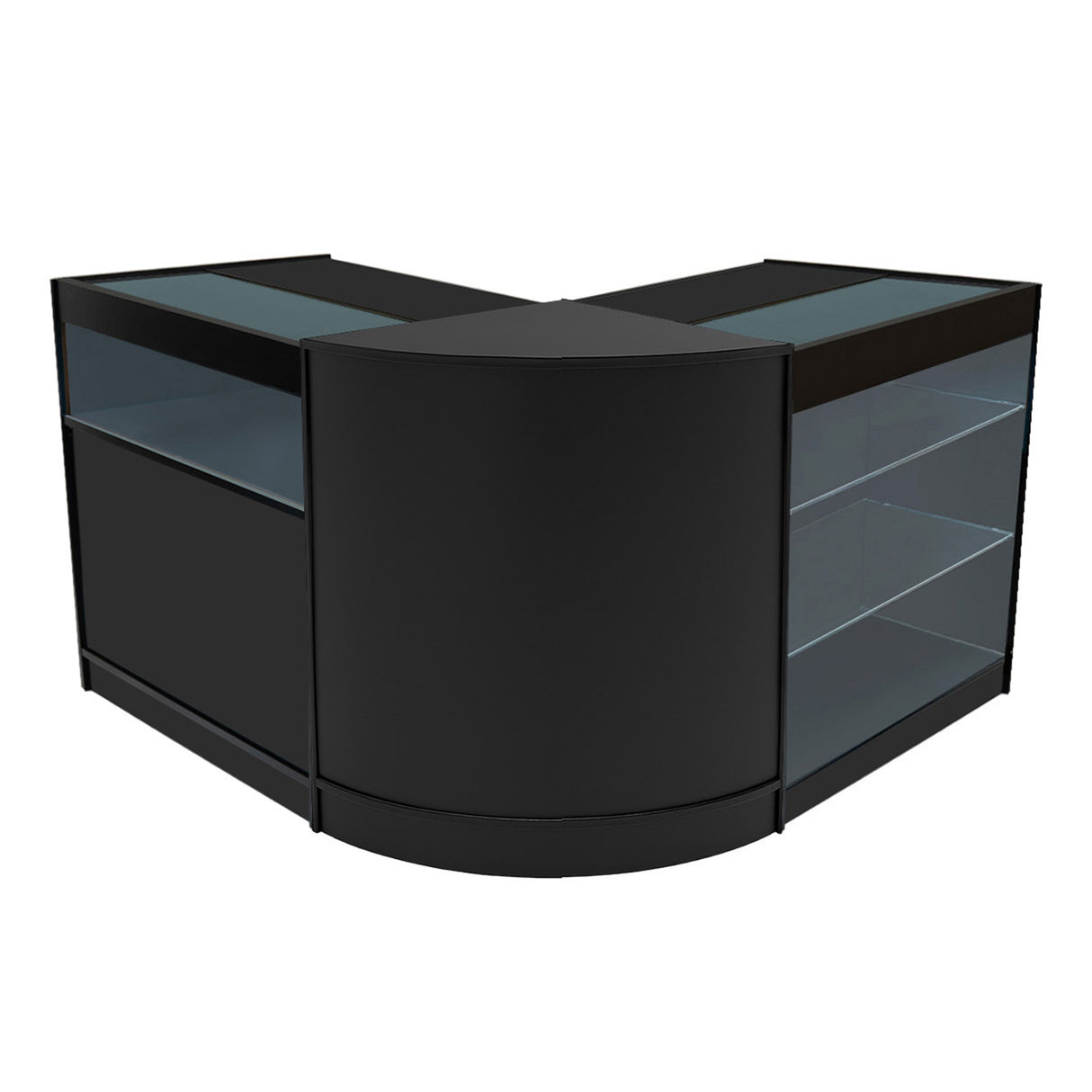 Triton LED Verkaufstheken-Set CM60 + K900 + B900 - Schwarz