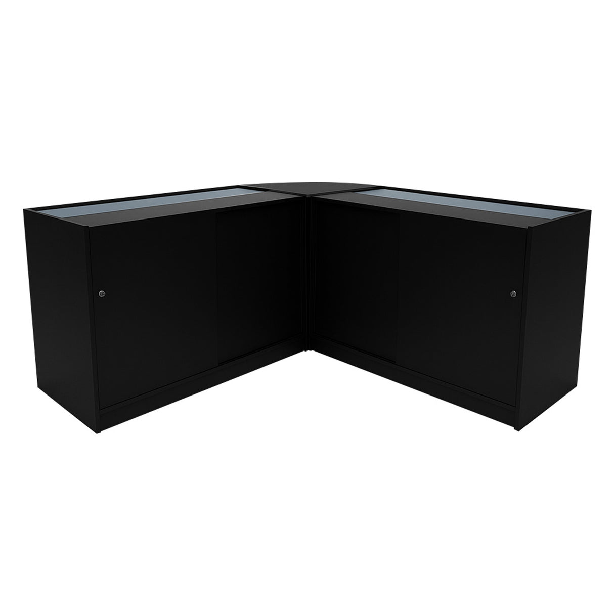 Triton LED Verkaufstheken-Set CM60 + K1200 + B1200 - Schwarz