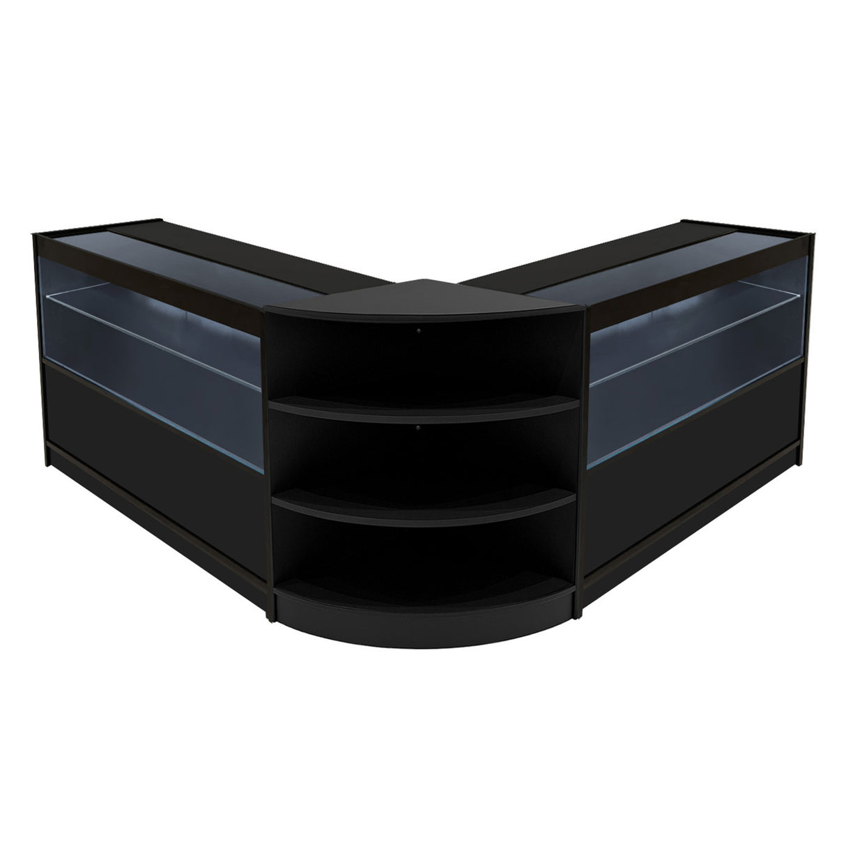 Andromeda LED Verkaufstheken-Set LM60 + C1200 (2 Stück) – Schwarz