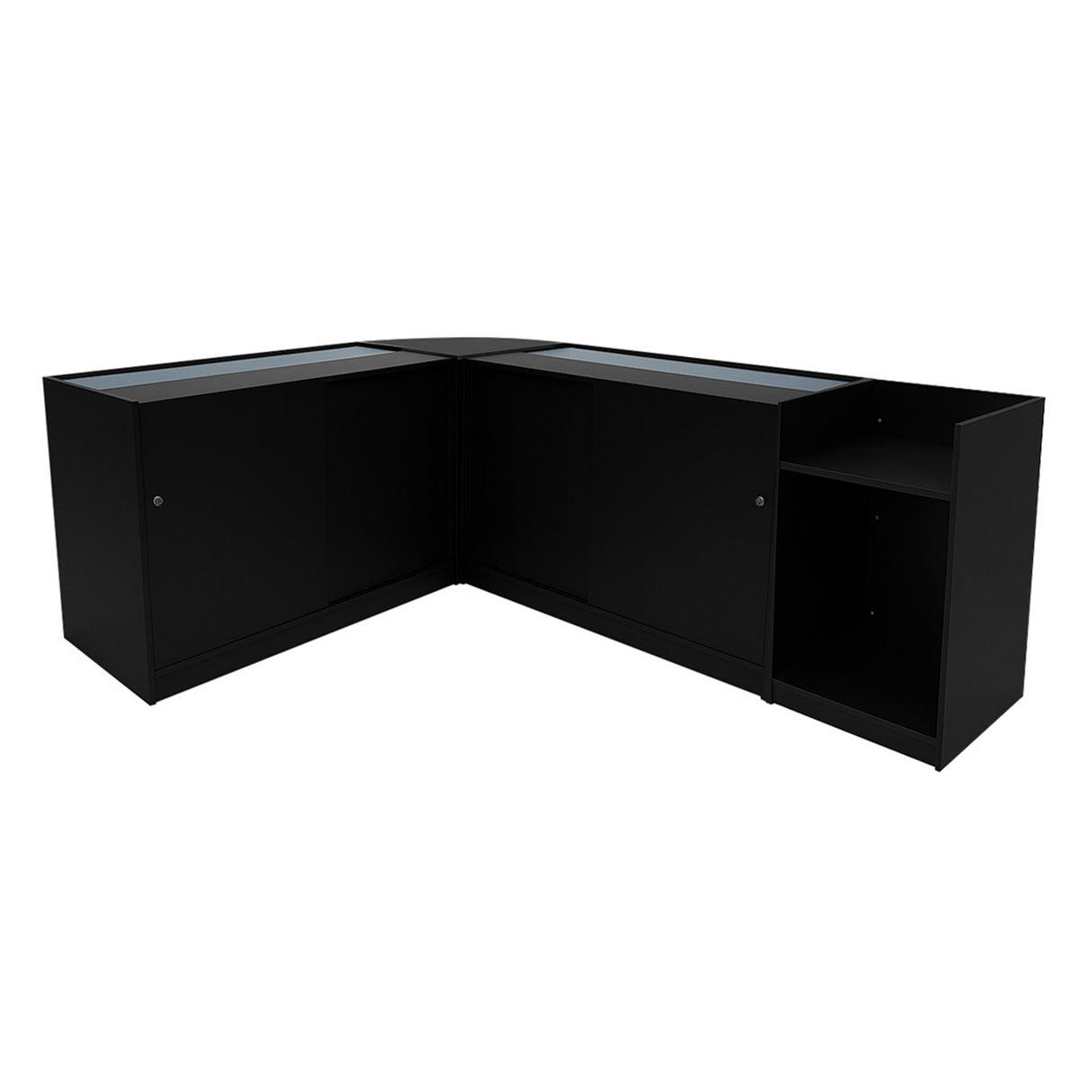 Phoenix LED Verkaufstheken-Set CM60 + C1200 (2 Stück)+ TB60 – Schwarz