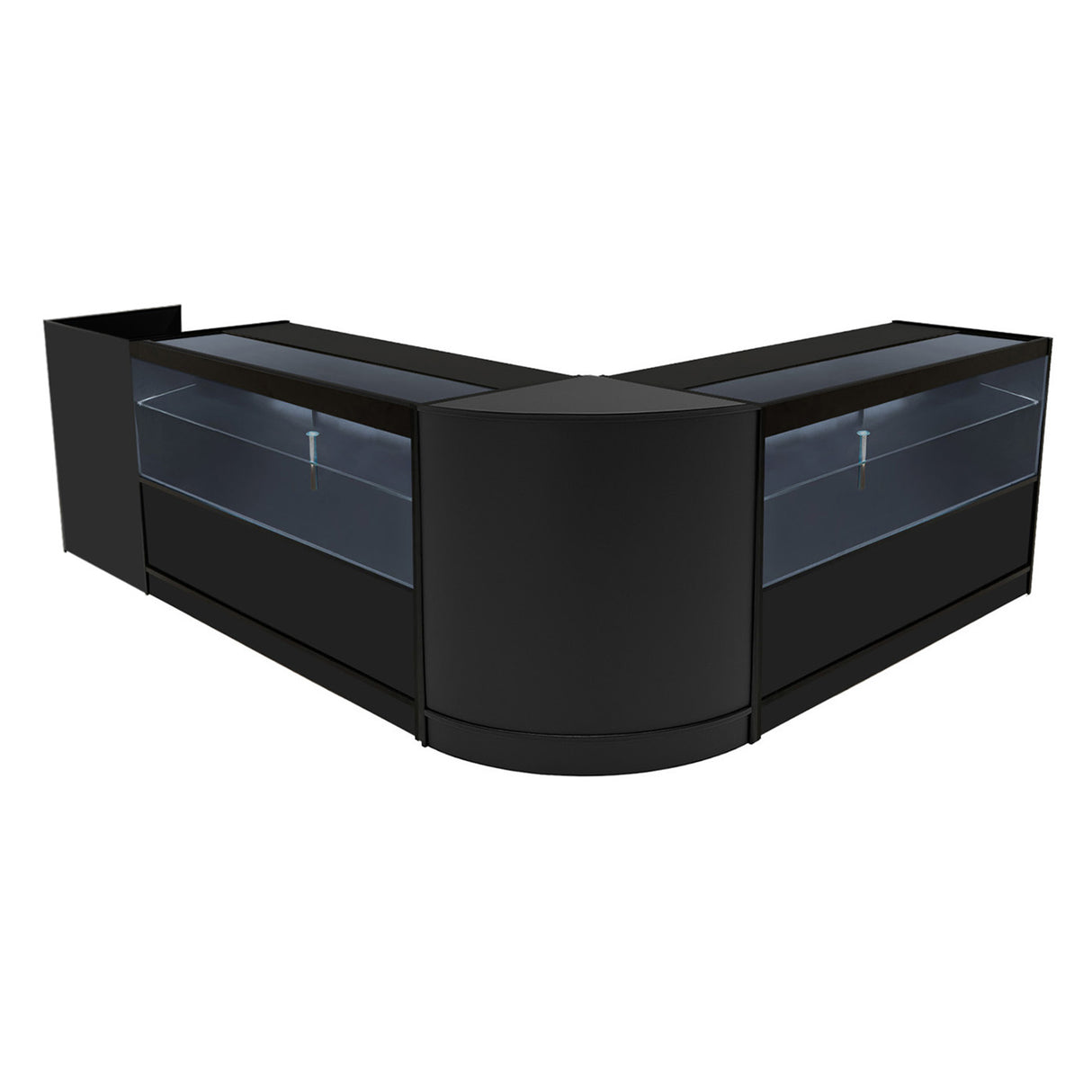 Phoenix LED Verkaufstheken-Set CM60 + C1500 (2 Stück)+ TB60 – Schwarz