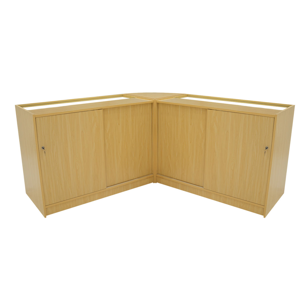 Andromeda LED Verkaufstheken-Set LM60 + C1200 (2 Stück) – Ahorn