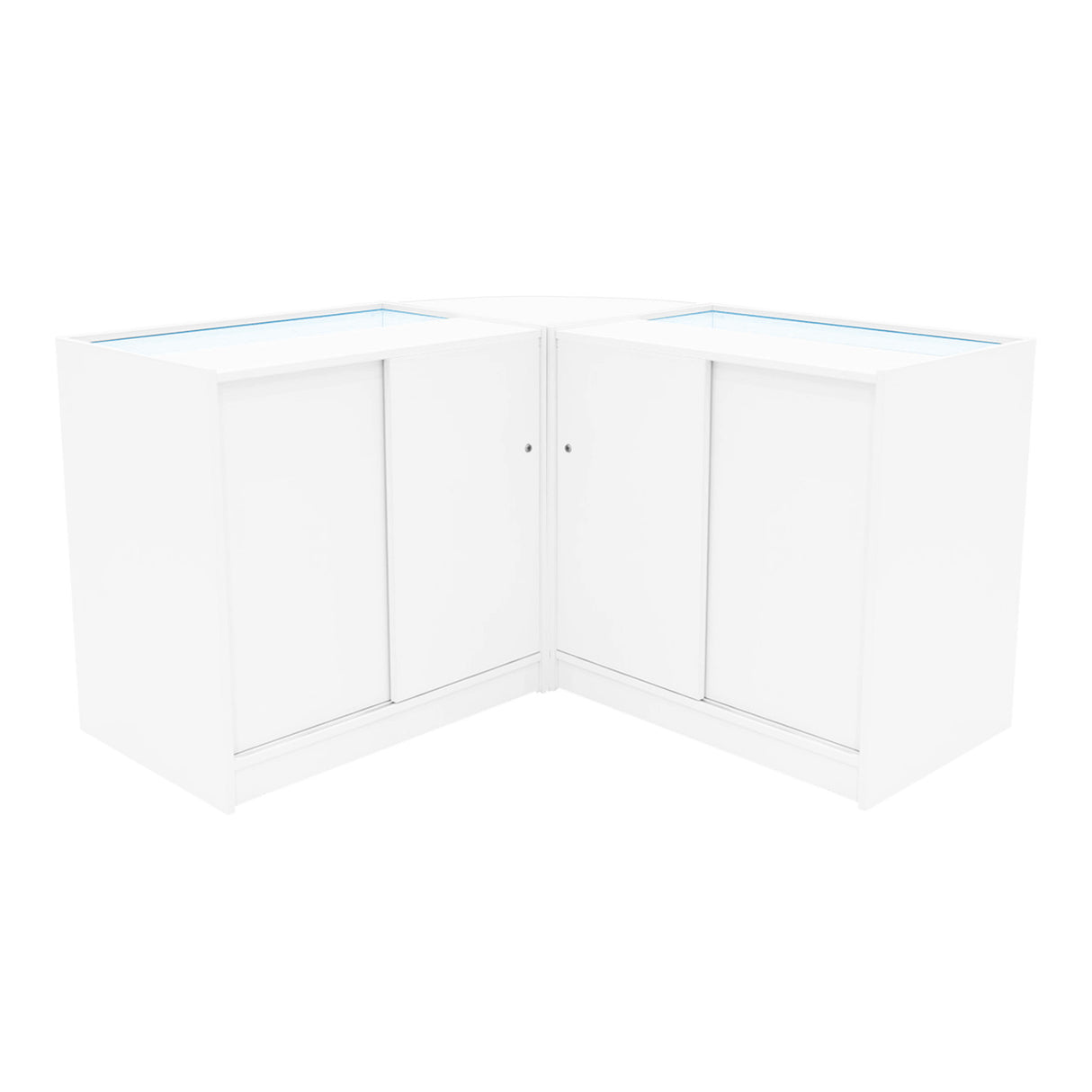 Triton LED Verkaufstheken-Set CM60 + K900 + B900 - Weiß