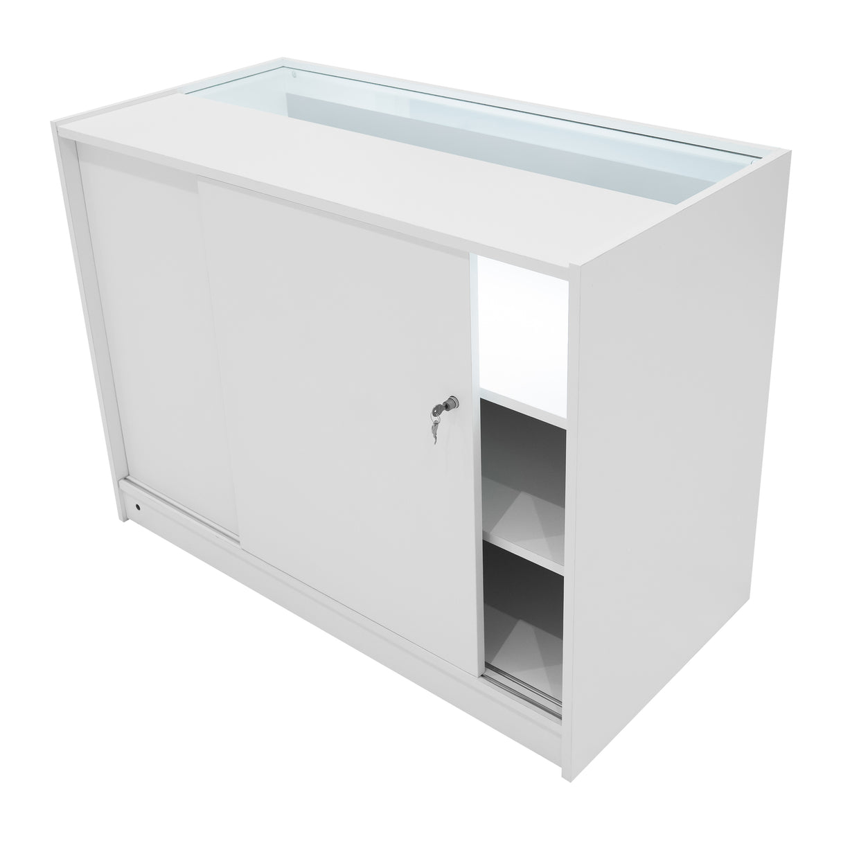 Adonis LED Ladentheke Set CM60 + B1200 + C1200 – Weiß