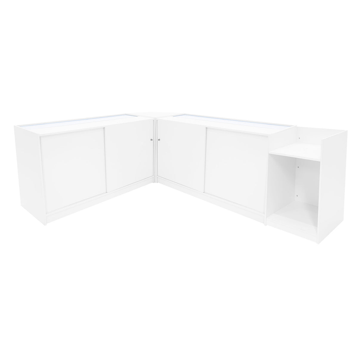 Phoenix LED Verkaufstheken-Set CM60 + C1500 (2 Stück)+ TB60 – Weiß