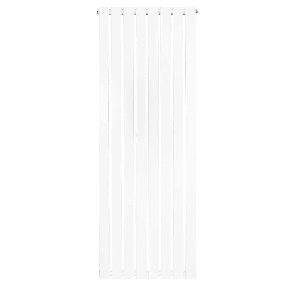 Flachheizkörper in Weiß, 1600mm x 560mm, mit glatten, vertikalen Lamellen und modernem, minimalistischen Design für effiziente Wärmeabgabe