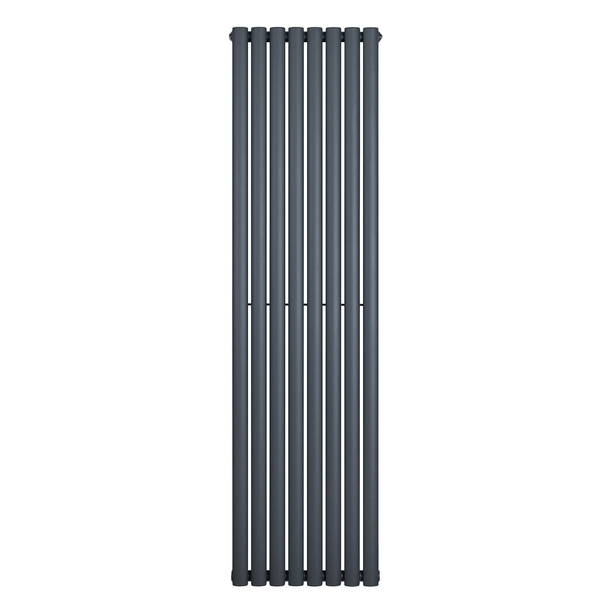Gliederheizkörper in Anthrazitgrau, 1800mm x 480mm, mit schlanken, vertikalen Lamellen und glatter, moderner Oberfläche für effiziente Wärmeabgabe