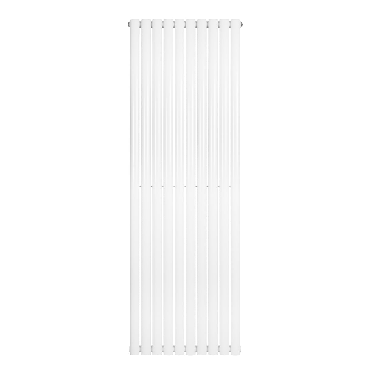 Hochformatiger, weißer Gliederheizkörper mit schlanken, vertikalen Lamellen, ideal für moderne Innenräume, Maße 1800mm x 600mm