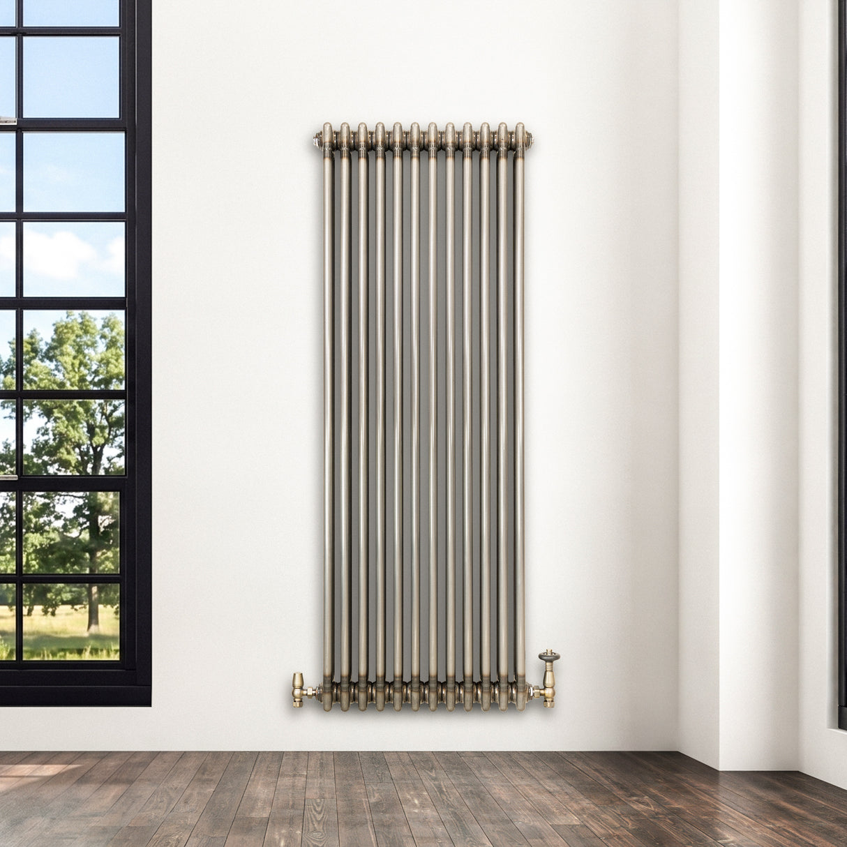Klassischer 3-Säulen-Heizkörper – 1500 x 560 mm - Rohmetall