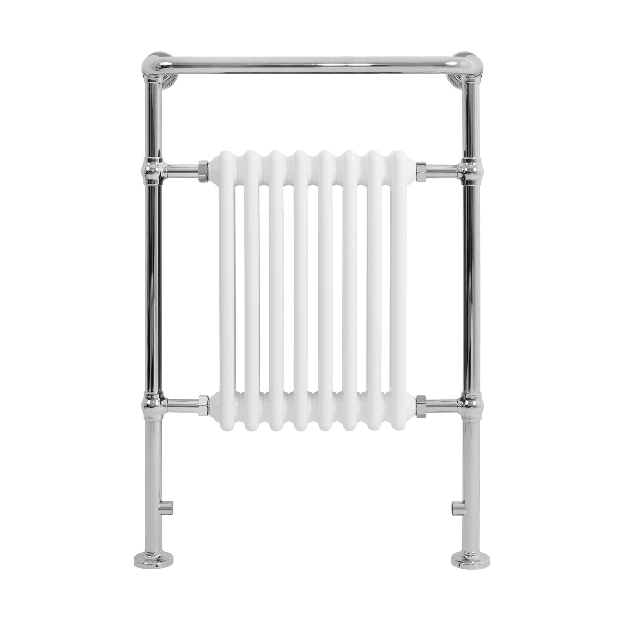 Klassicher Beheizter Handtuchheizkörper – 950 mm x 660 mm – Weiß
