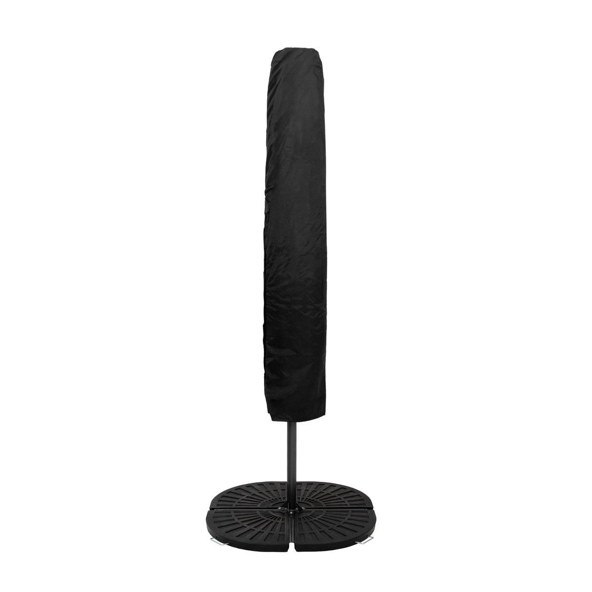 Ausleger-Sonnenschirm 3m mit Beschwerungsfuß - Creme