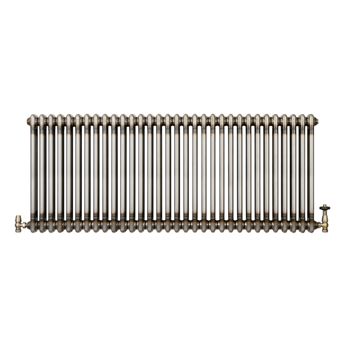 Klassischer 2-Säulen-Heizkörper mit TRV – 600 x 1460 mm - Rohmetall