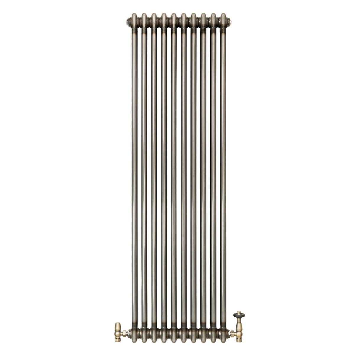 Klassischer 2-Säulen-Heizkörper mit TRV – 1500 x 470 mm - Rohmetall