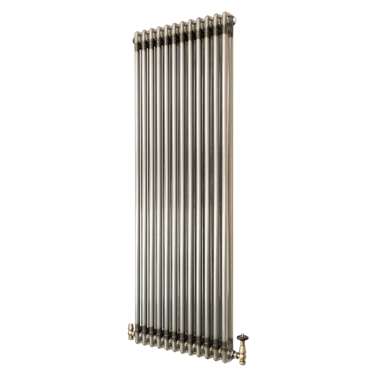Klassischer 2-Säulen-Heizkörper mit TRV – 1500 x 560 mm - Rohmetall
