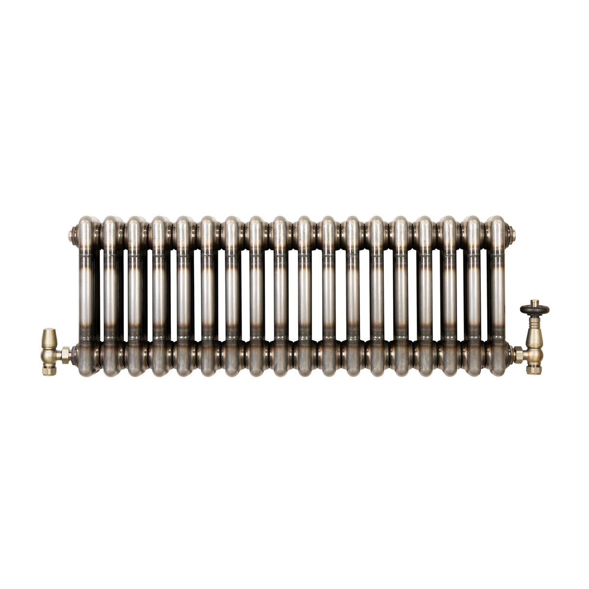 Klassischer 3-Säulen-Heizkörper mit TRV – 300 x 830 mm - Rohmetall
