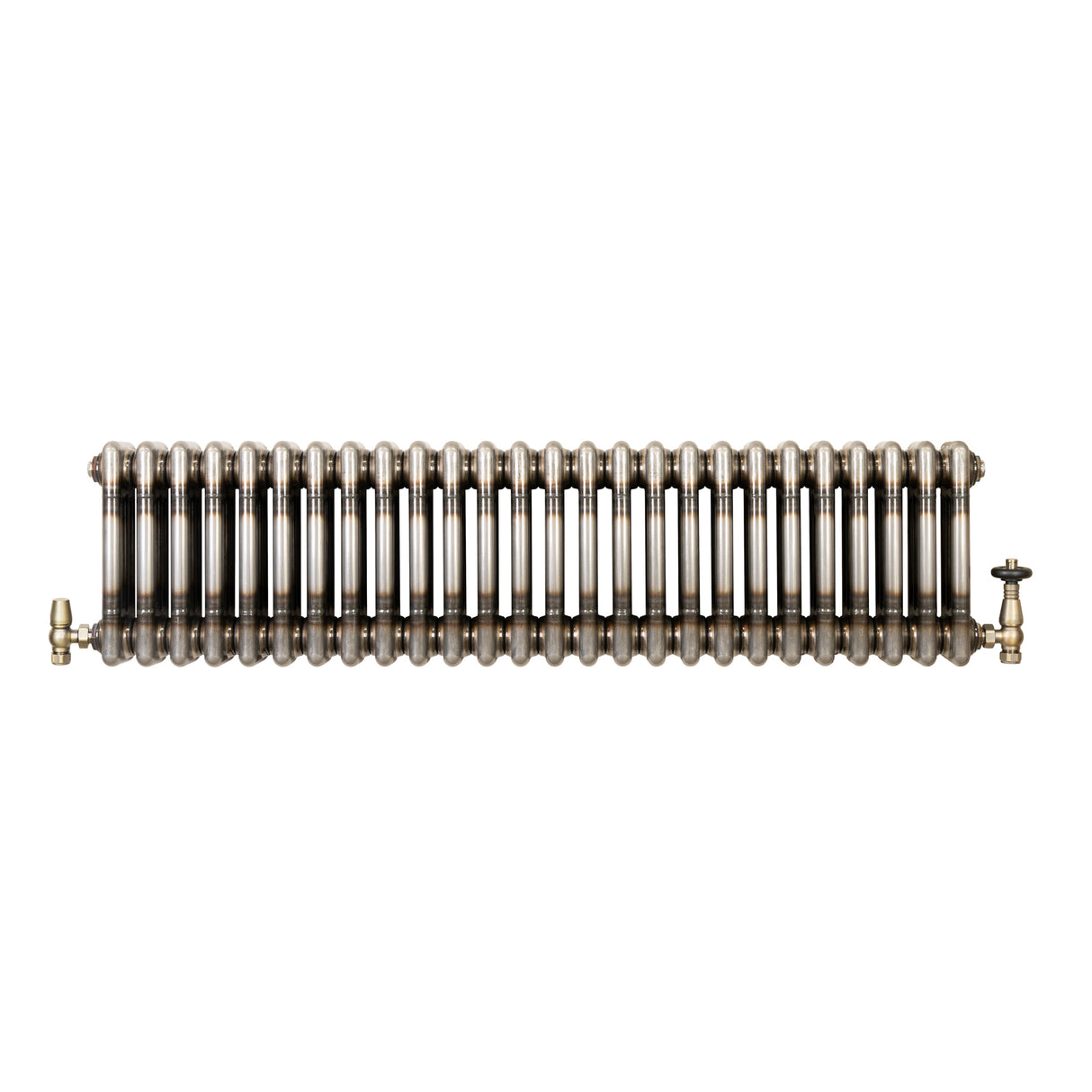 Klassischer 3-Säulen-Heizkörper mit TRV – 300 x 1190 mm - Rohmetall