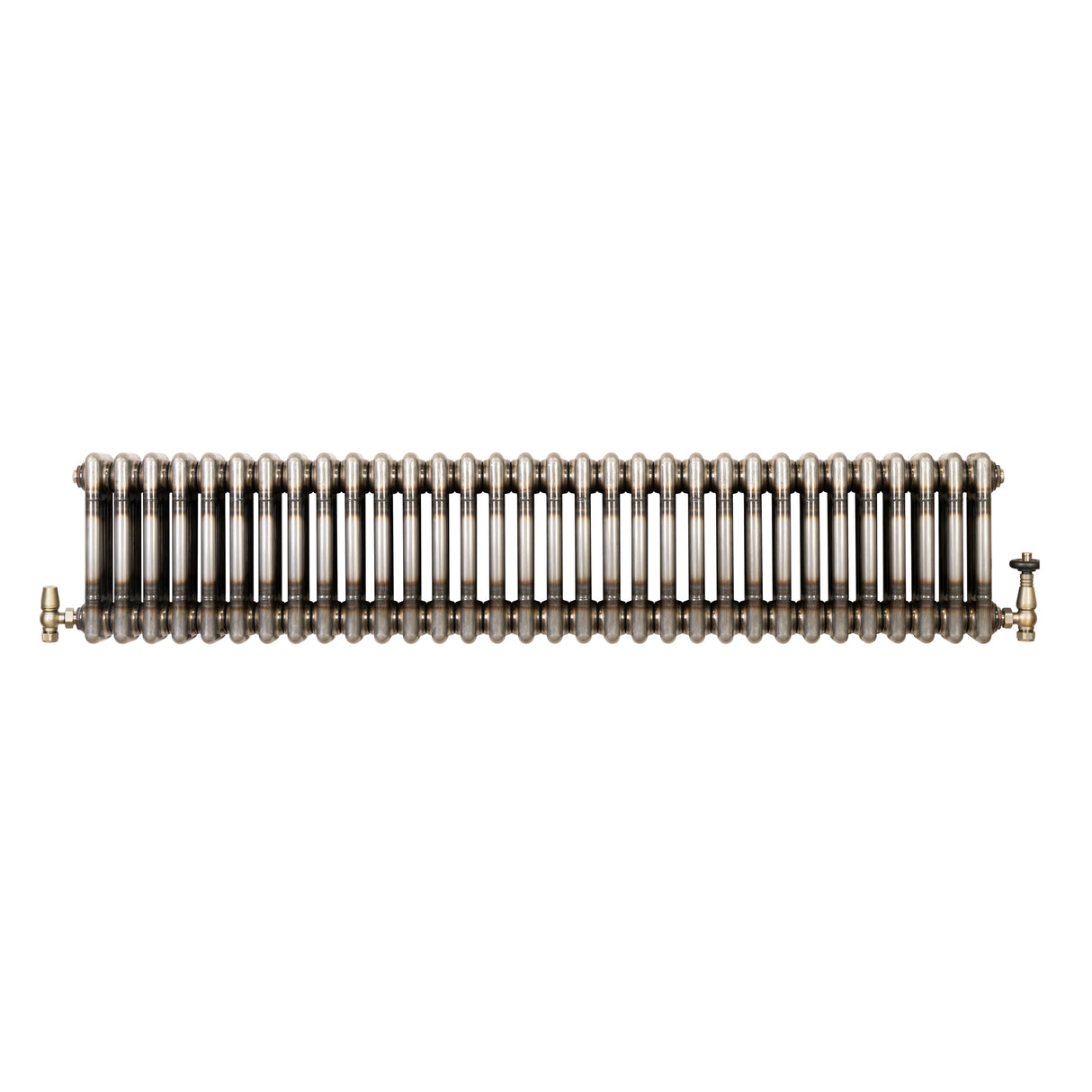 Klassischer 3-Säulen-Heizkörper mit TRV – 300 x 1460 mm - Rohmetall