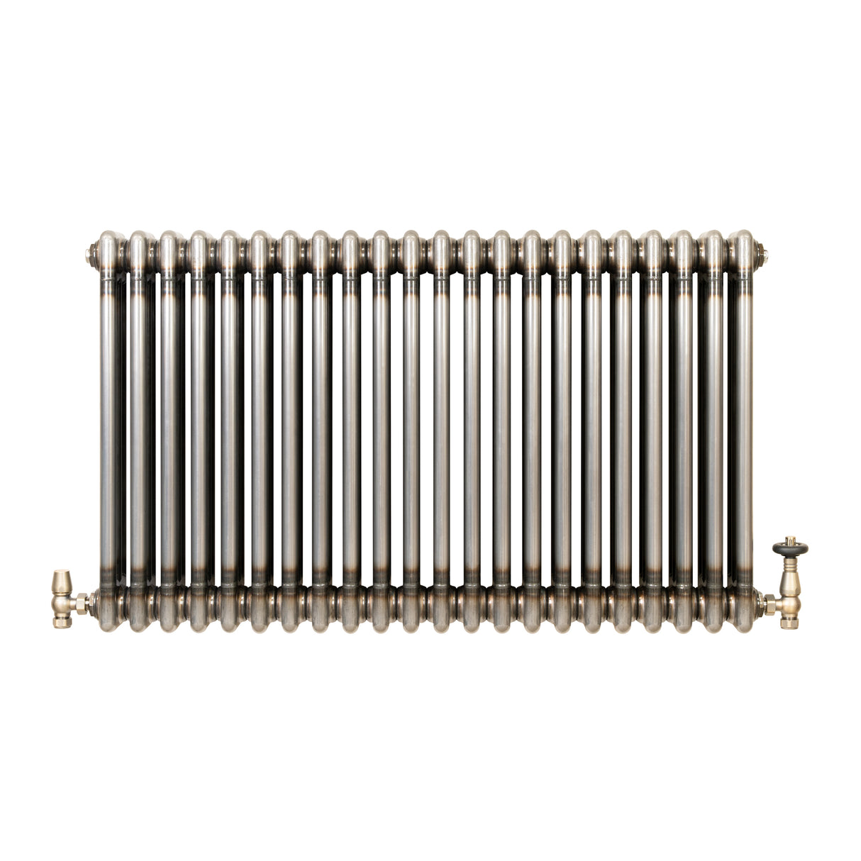 Klassischer 3-Säulen-Heizkörper mit TRV – 600 x 1010 mm - Rohmetall