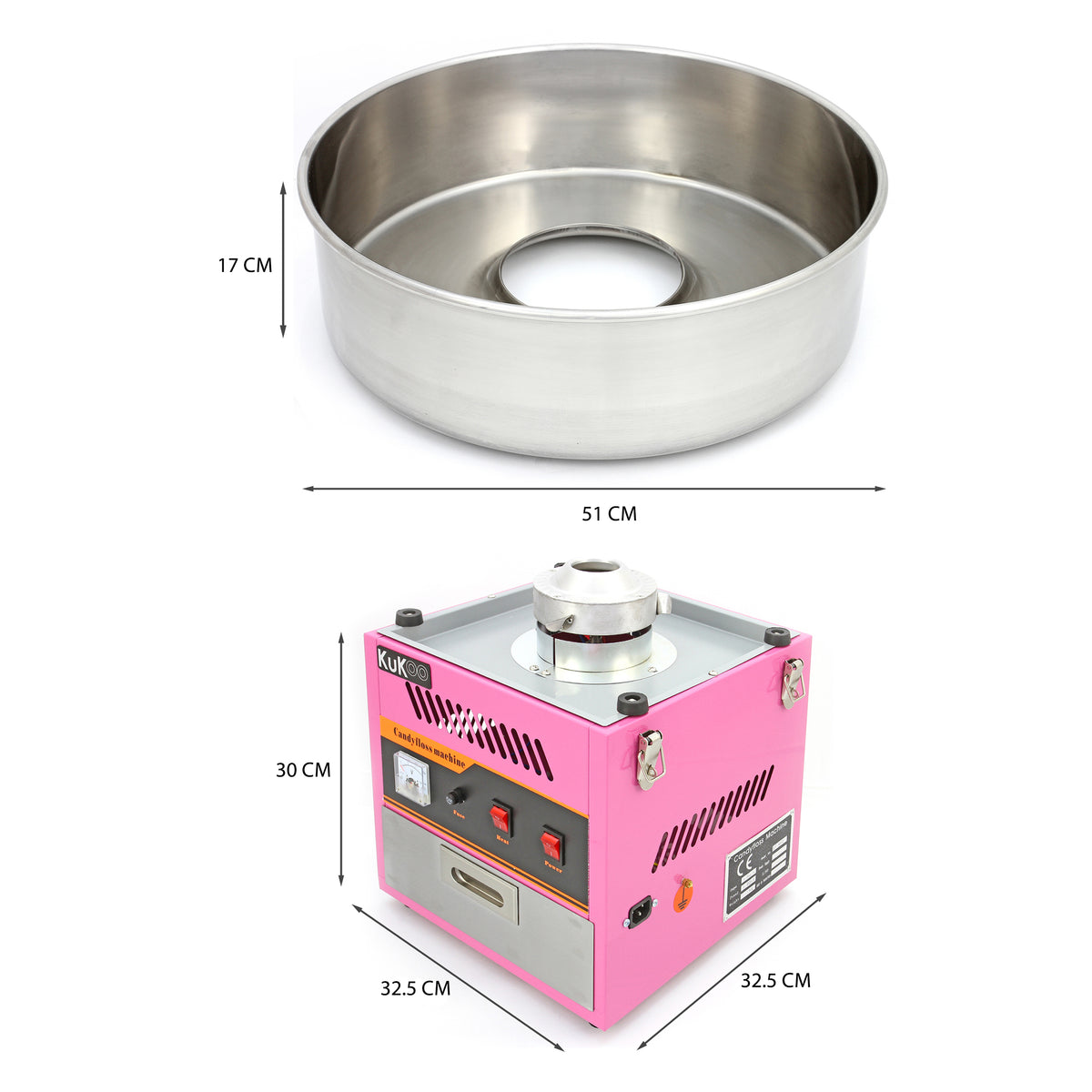 KuKoo Zuckerwattemaschine