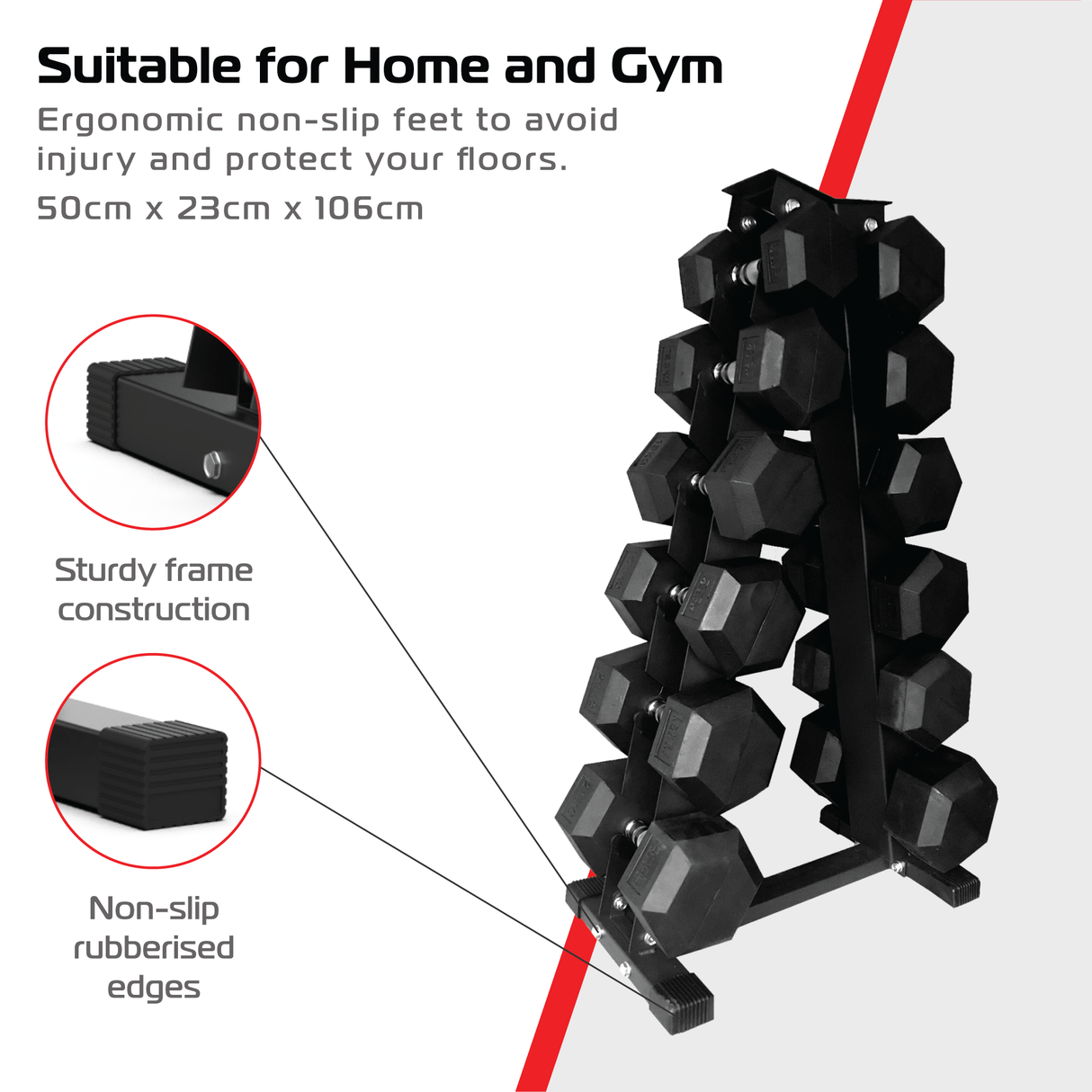 Body Revolution 6-Stufen Kurzhantelständer