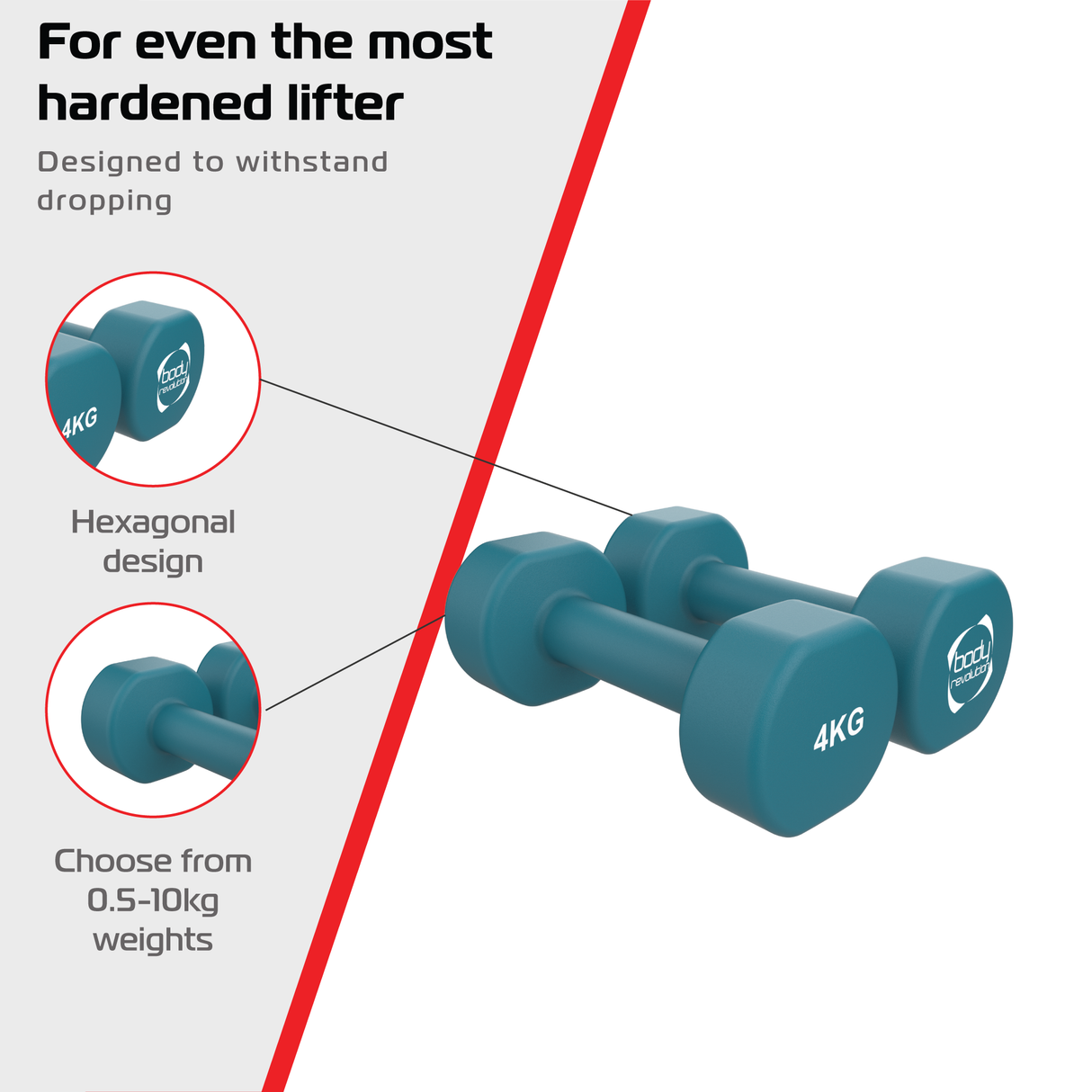 Neopren-Hanteln 2 x 4 kg
