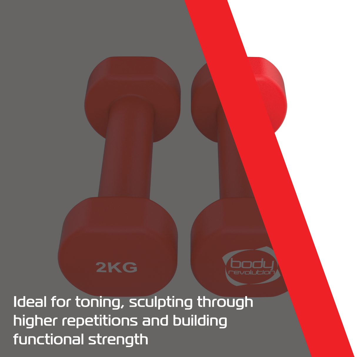 Neopren-Hanteln 2 x 2 kg