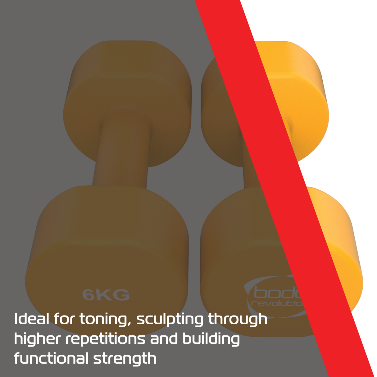 Neopren-Hanteln 2 x 6 kg