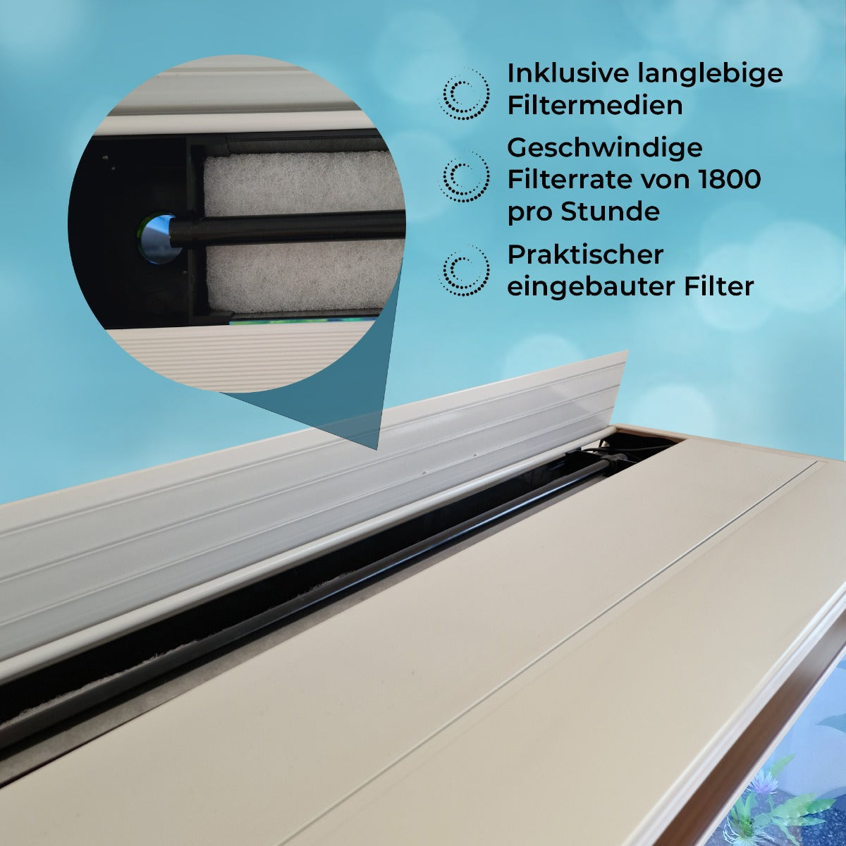 Aquarium Komplettset - Weiss