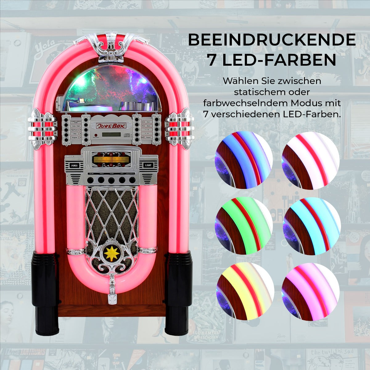 Monstershop Jukebox Retro 50er Jahre Musikbox Sound System