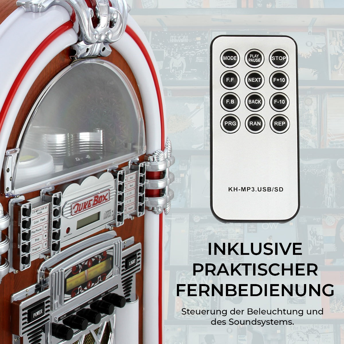 Monstershop Jukebox Retro 50er Jahre Musikbox Sound System