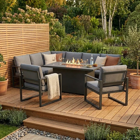 Gartenmöbel mit Feuerstelle: Verlängern Sie Ihre Outdoor-Saison