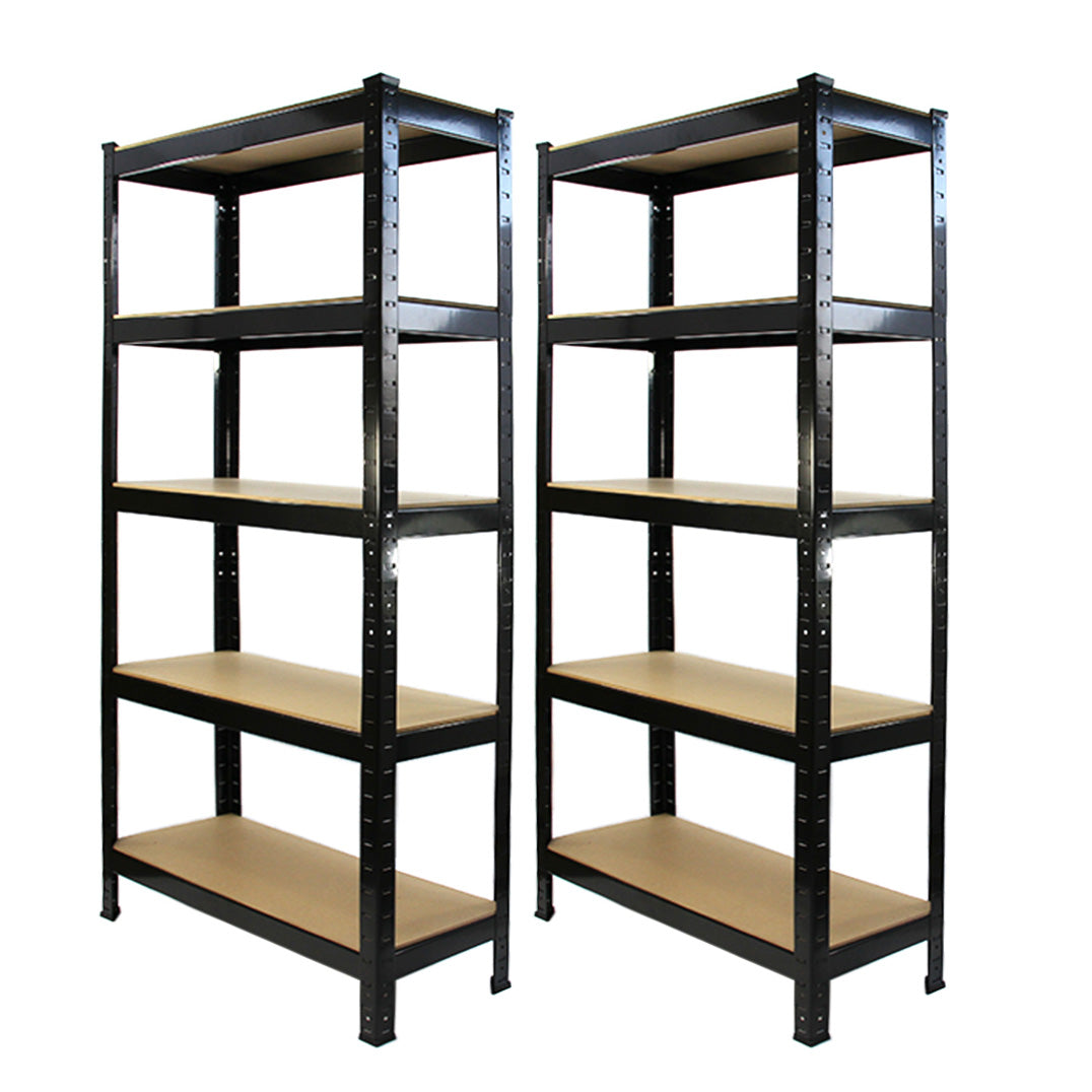 2 x Monster Racking T-Rax 75cm Lagerregal Schwarz