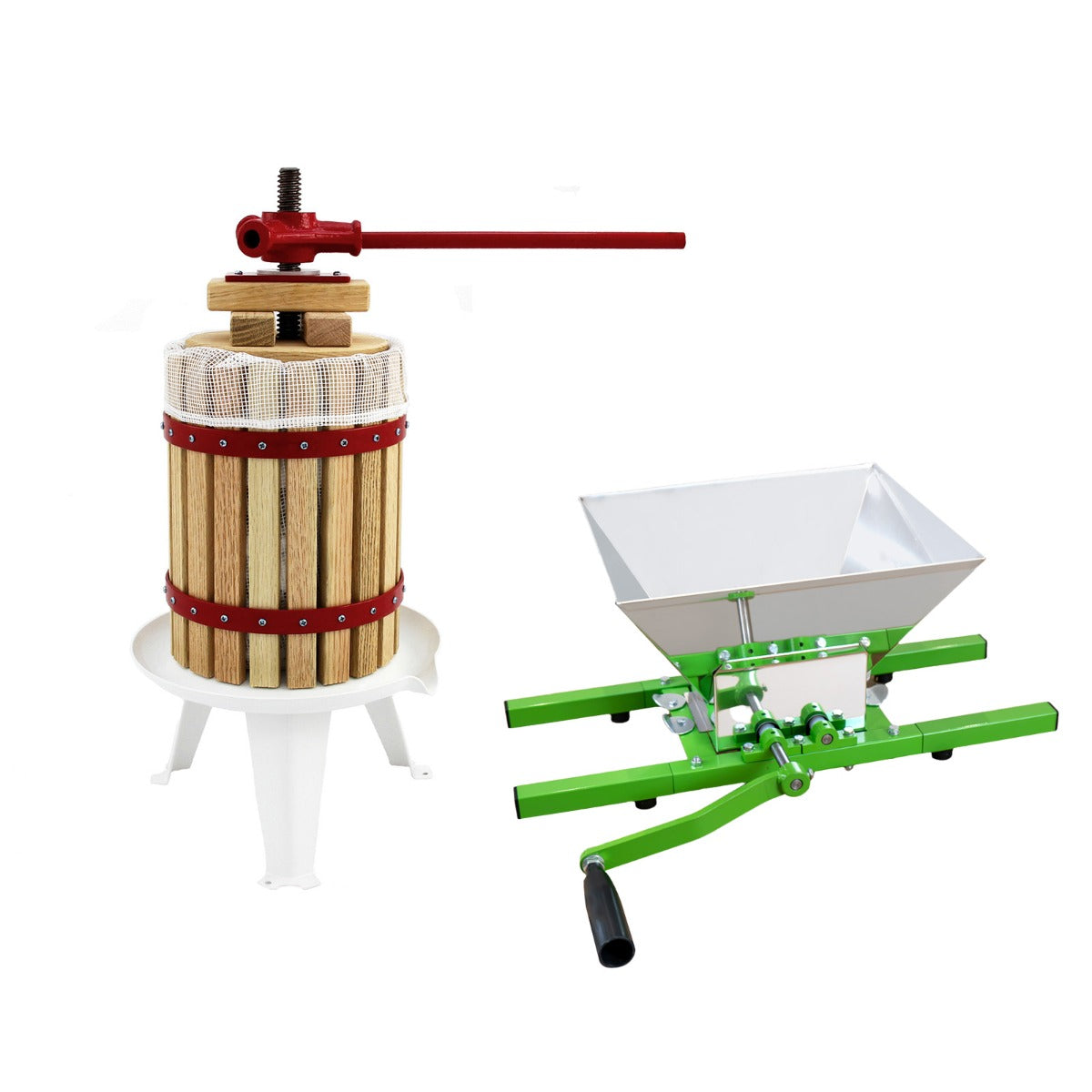 KuKoo 18 Liter Obstpresse & Obsthäcksler im Set