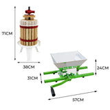 KuKoo 18 Liter Obstpresse & Obsthäcksler im Set