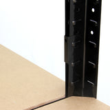 Schwarze Verbindungsclips für Monster Racking T-Rax Garagenregale, aus robustem Material, ideal zur Stabilisierung von Regalen und zur einfachen Montage